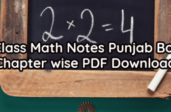 9th Class Math Notes Punjab Boards – PDF Download 2025-26