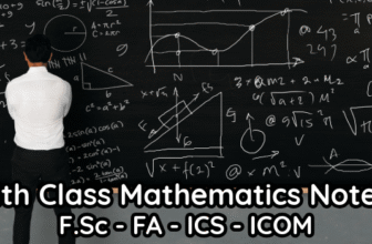 11th Class Math Notes Inter Part 1 PDF for Punjab Boards New Syllabus 2025-27
