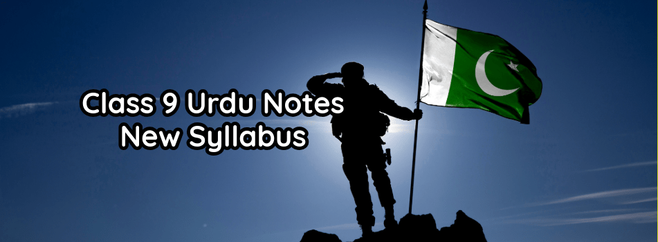 9th Class Urdu Notes - PDF New Syllabus for all Punjab Boards 2025-27