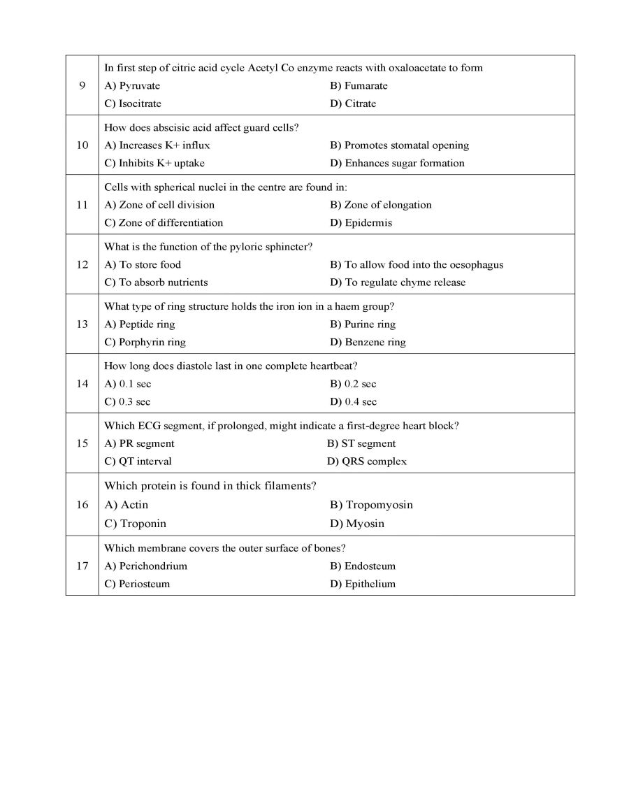 Class 11 Biology - Model Papers - ALP - Page 2 -2025-27
