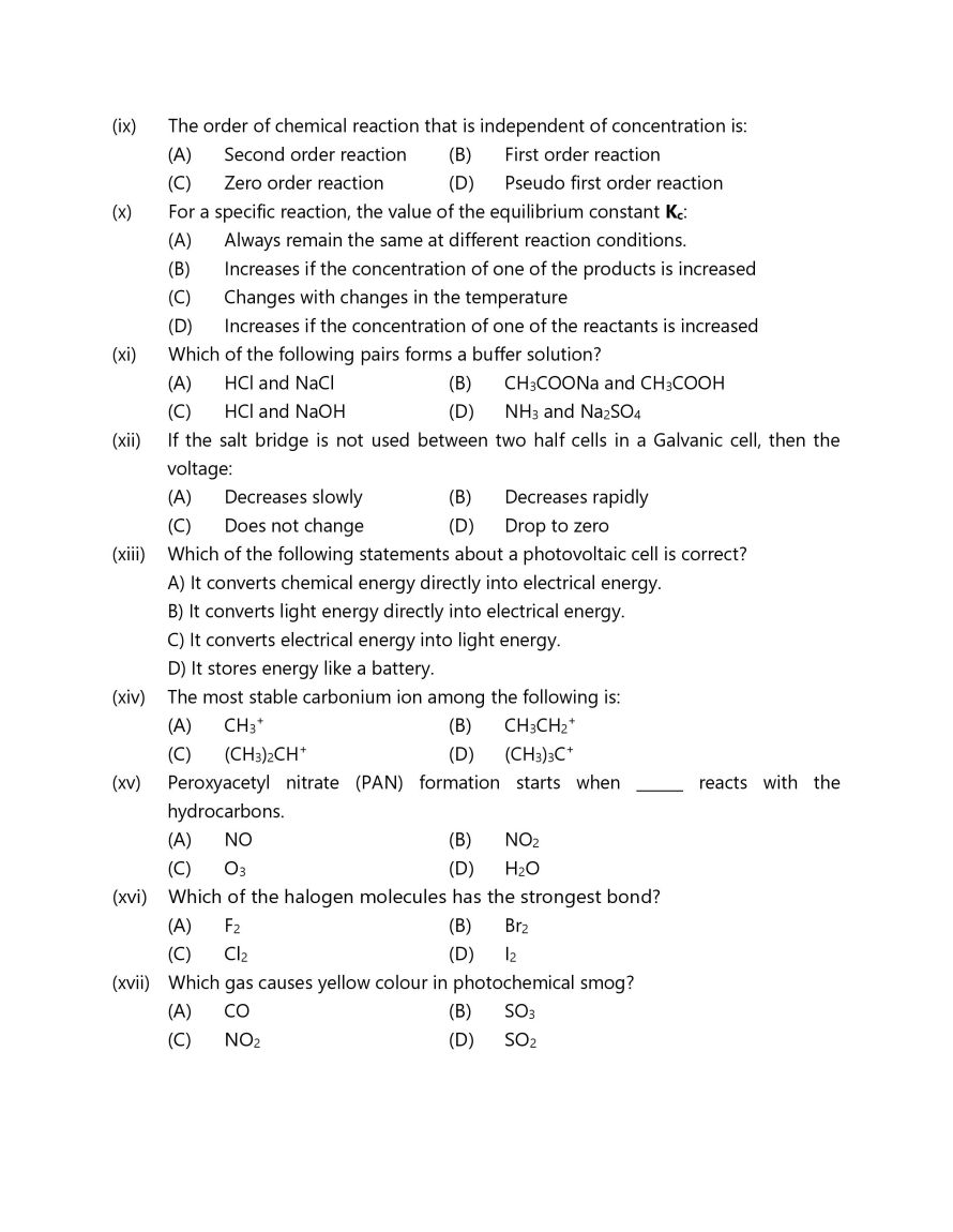 Class 11 Chemistry Model Papers - Page 2 - 2025-27